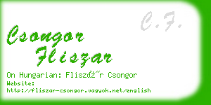 csongor fliszar business card